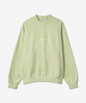 클래식 빅 로고 엠브로이더드 맨투맨 - 민트 / MRTWXJER027COT029322