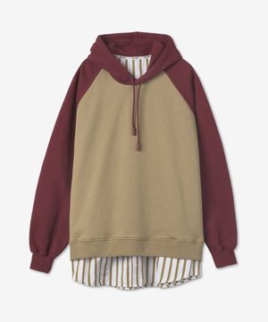 셔츠 후드 - 베이지 / MRTWXTOP003COT0290126