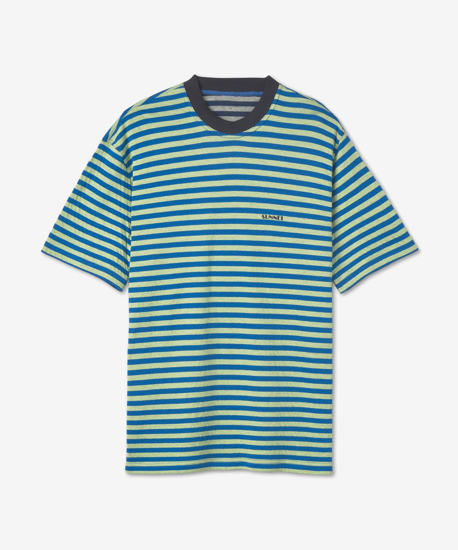 【SUNNEI】Classic Small Logo Stripe Short Sleeve T-Shirt MUSINSA | SUNNEI Classic Small Logo Print Reversible Stripe