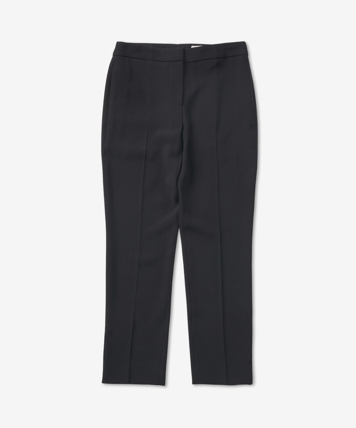알렉산더 맥퀸(ALEXANDER McQUEEN) 리프 크레이프 시가렛 트라우저 - 블랙 / 584873QEAAA1000