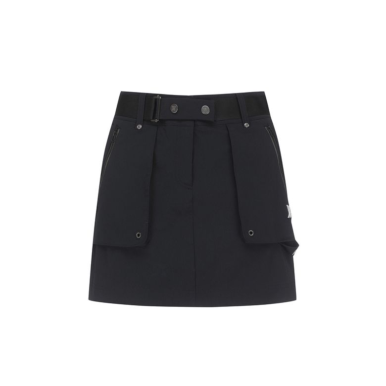 WOMEN OUT CAGO POCKET SKIRT_BK