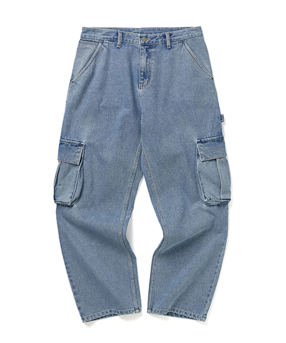 위캔더스(WKNDRS) DENIM CARGO PANTS (L.DENIM)