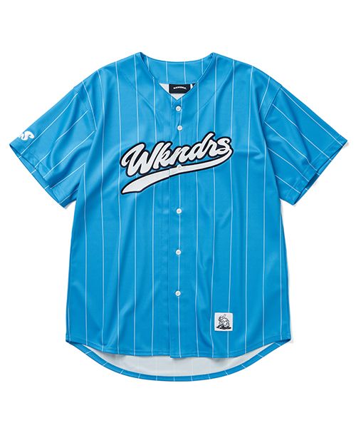 [WKNDRS]BASEBALL SCRIPT JERSEY/追跡付 MUSINSA | WKNDRS BASEBALL SCRIPT JERSEY (NAVY)