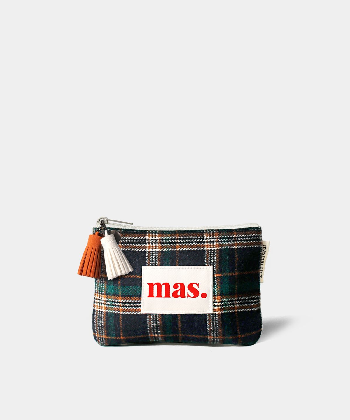 마스마룰즈(MASMARULEZ) Basic pouch _ BM Check 네이비 그린