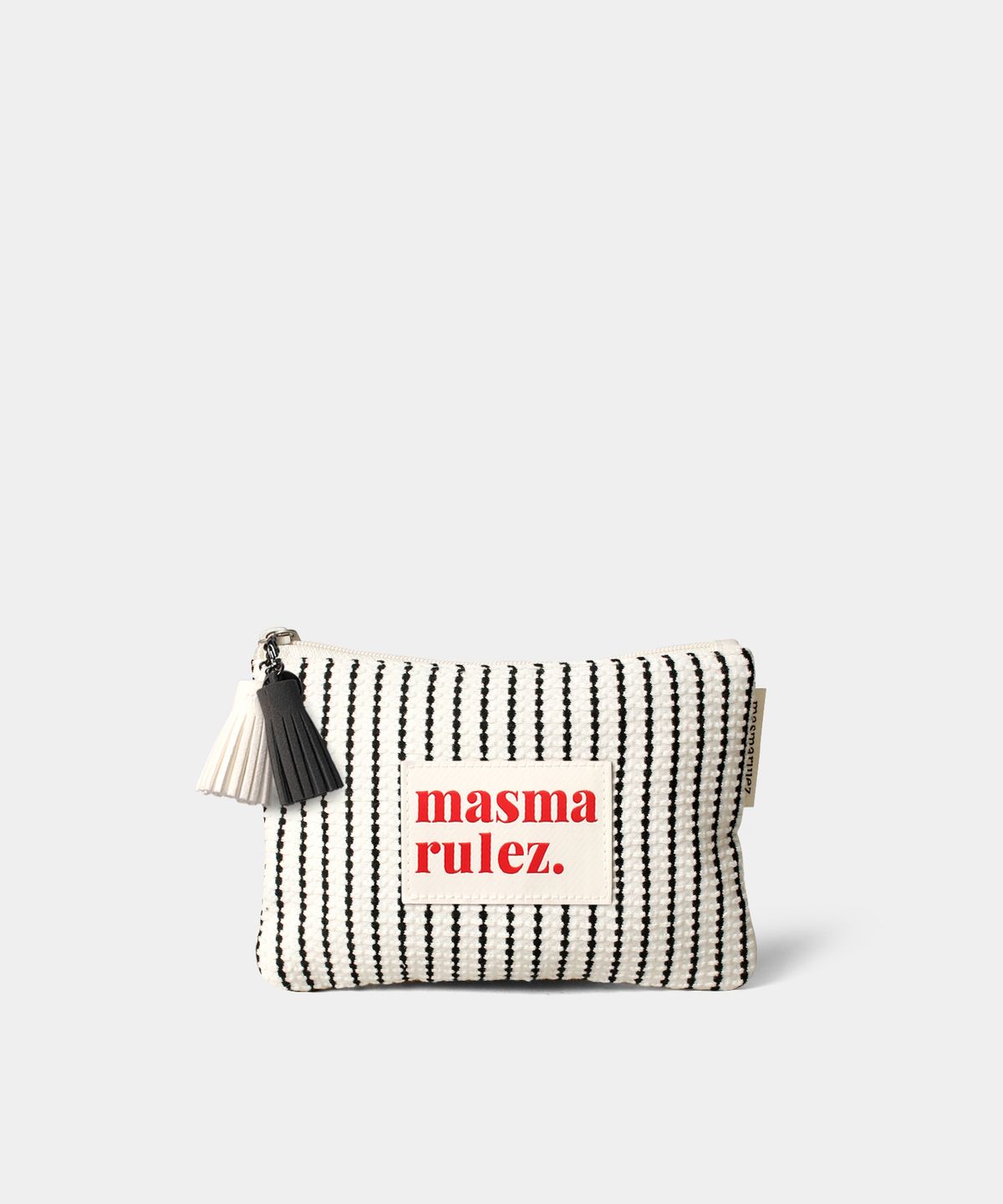 마스마룰즈(MASMARULEZ) Basic pouch _ Waffle stipe 블랙