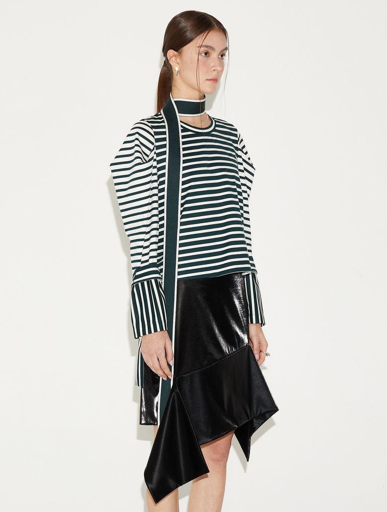 Patent Mini Skirt_Black 페이턴트 미니 스커트_블랙