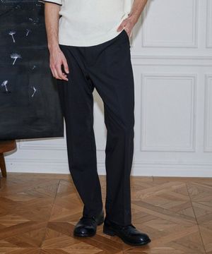 키파스 세미와이드 팬츠 블랙