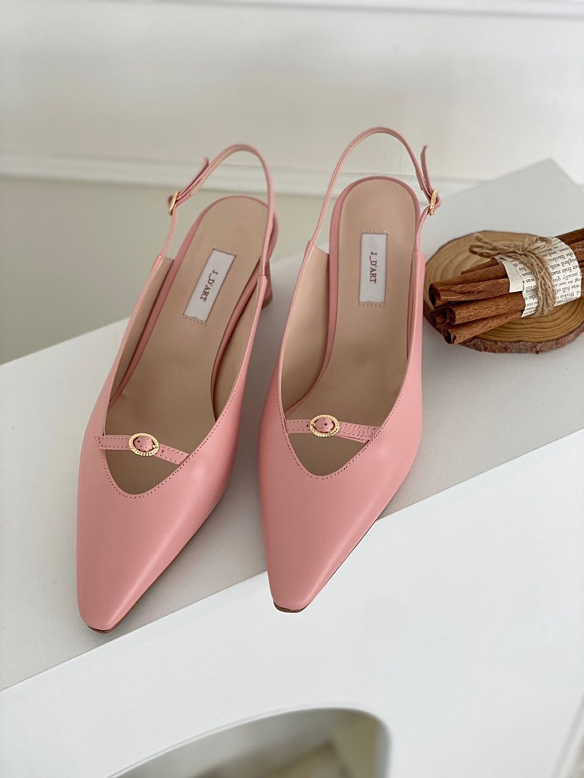 쥬다르(JEU DART) ladies modern slingback  pink