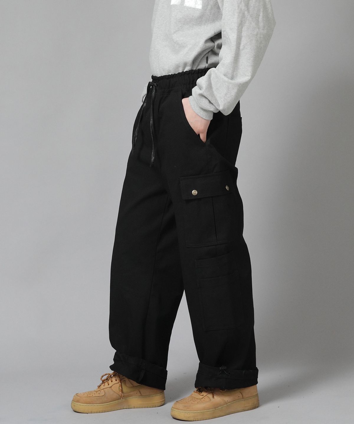 세인트크루(SAINTCREW) 더블카고 스트링 조거팬츠 DCJ-338 블랙
