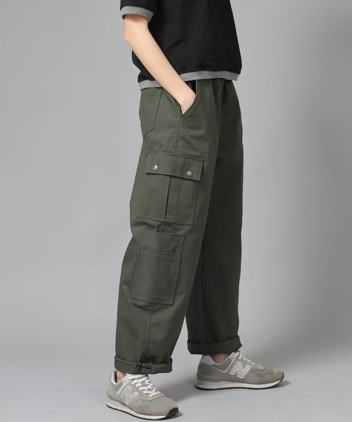 세인트크루(SAINTCREW) 더블카고 스트링 조거팬츠 DCJ-338 카키