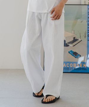 린넨 코튼 워싱 팬츠(화이트)