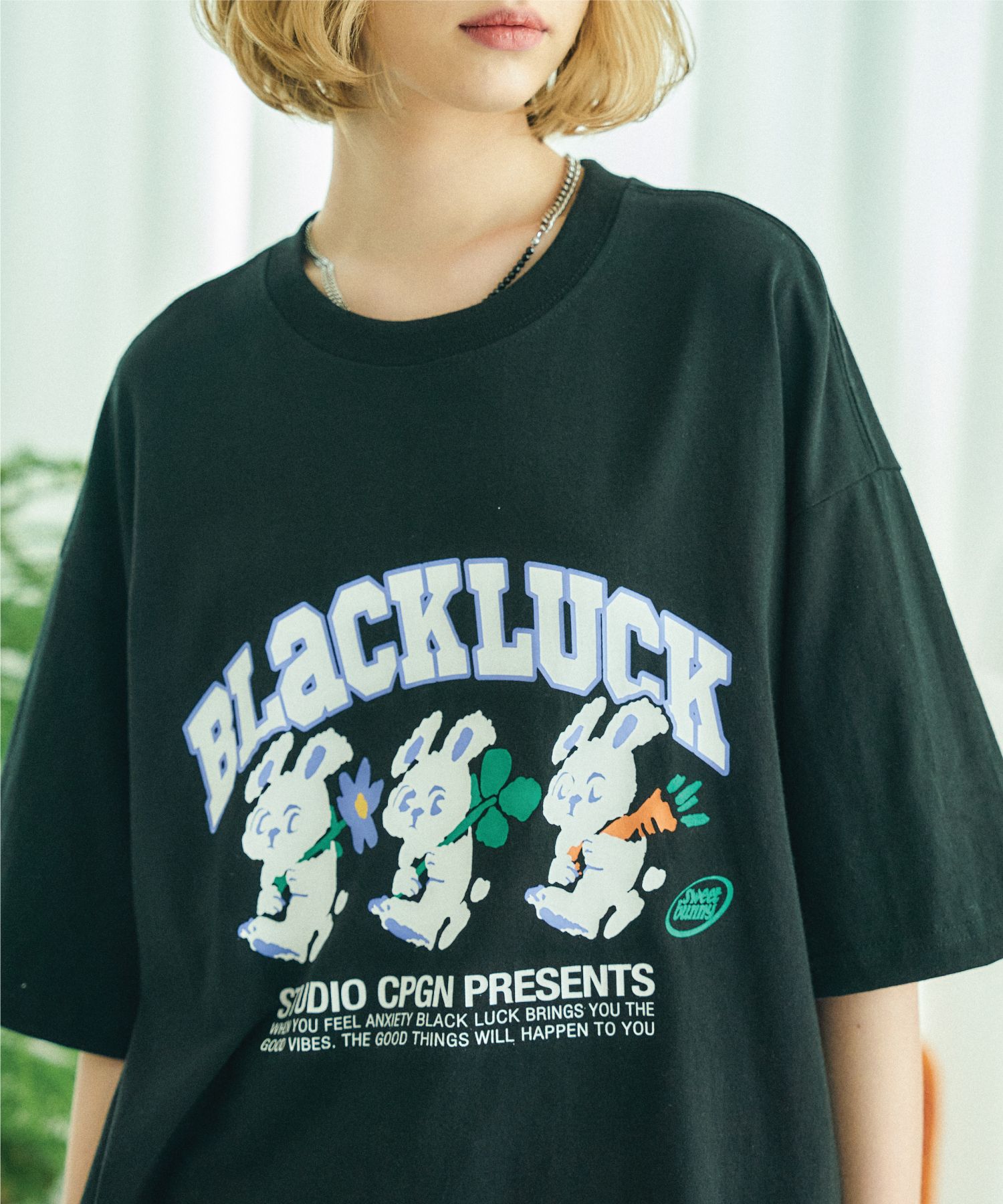 MUSINSA公式 | CPGN STUDIO [#20] BLACK LUCK Short Sleeve Tee