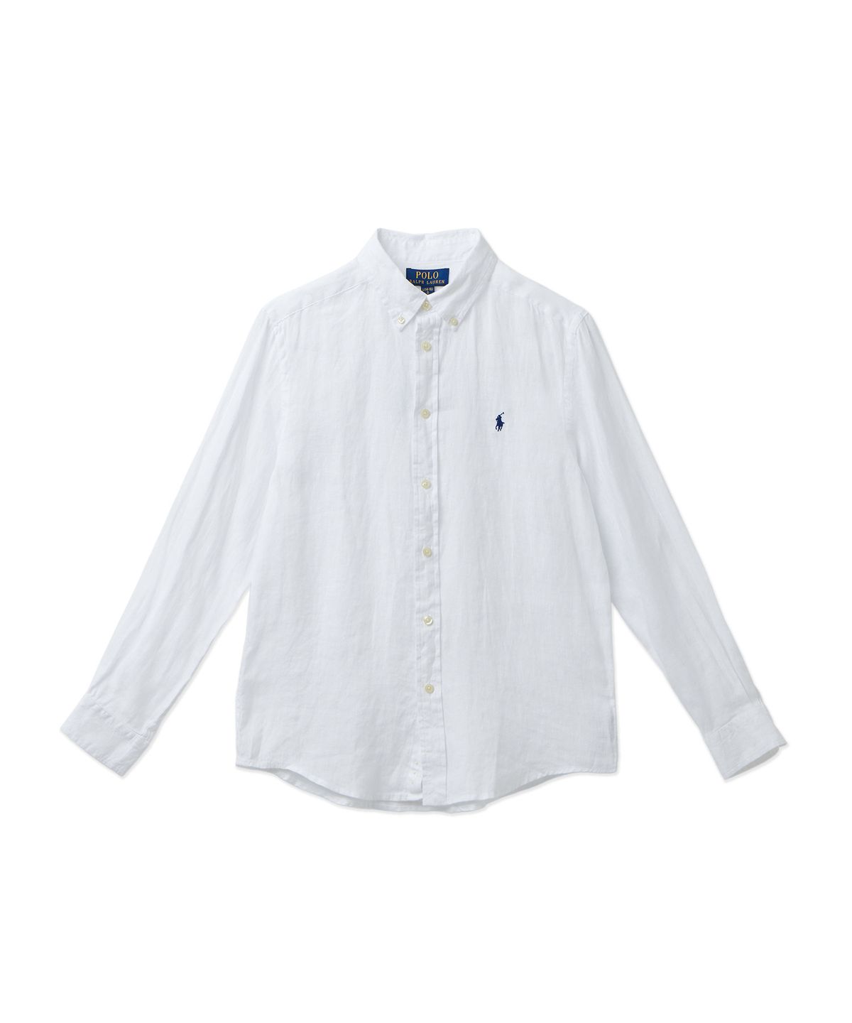 폴로 랄프 로렌 칠드런(POLO RALPH LAUREN CHILDREN) 남아 8-18세 리넨 셔츠 - 화이트