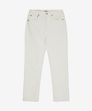 라일리 하이 스트레이트 크롭 데님 팬츠 - 화이트 / A056C1085WHIP