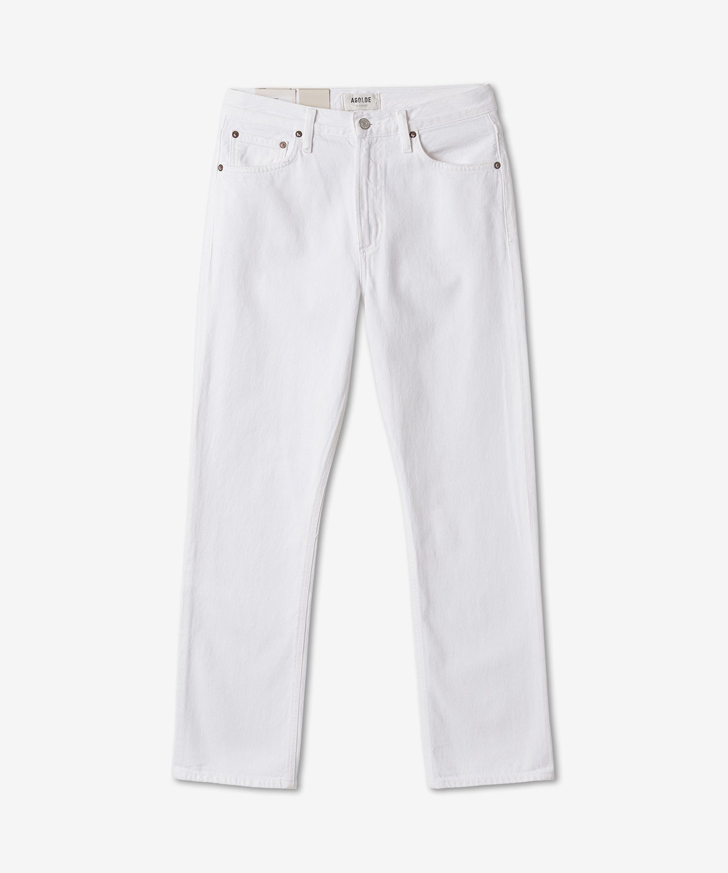 パンツ AGOLDE Mia Mid Rise Straight Denim Pants White A90221183ELMN AGOLDE Mia Mid Rise Straight Jeans in Element | REVOLVE