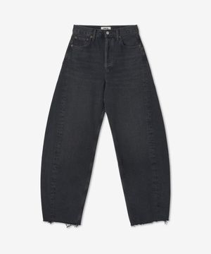 루나 스트레이트 프린지 데님 팬츠 - 블랙 / A90391157POSS