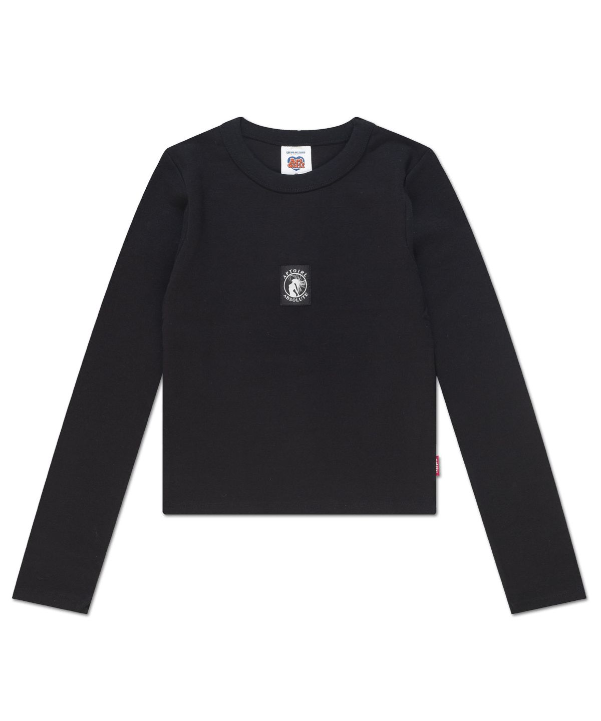 아파트먼트(APARTMENT) (W) ABSOLGIRL LONG SLEEVE CROP - BLACK