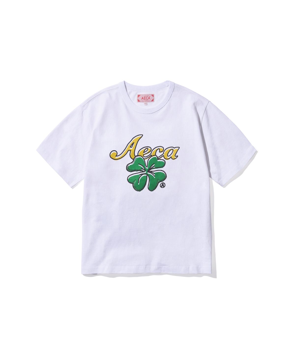 에이카화이트(AECA) CLOVER FLOWER HALF SLEEVE TEE-WHITE