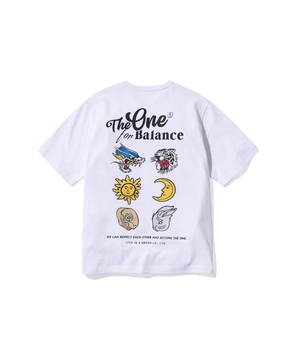 에이카화이트(AECA) MUTUAL SIGN HALF SLEEVE TEE-WHITE