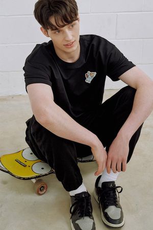 레드판다 리사이클 블랙 반팔 티셔츠