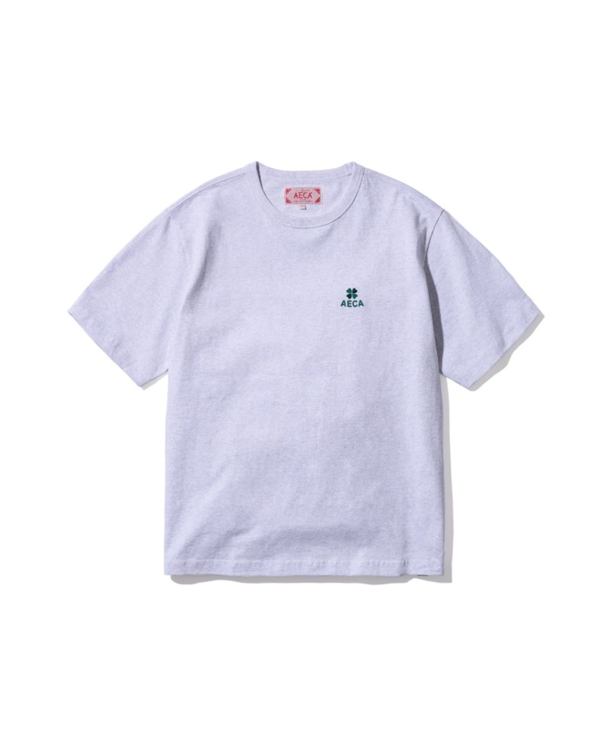 에이카화이트(AECA) EVERYDAY AECA CLOVER HALF SLEEVE TEE-LIGHT GREY
