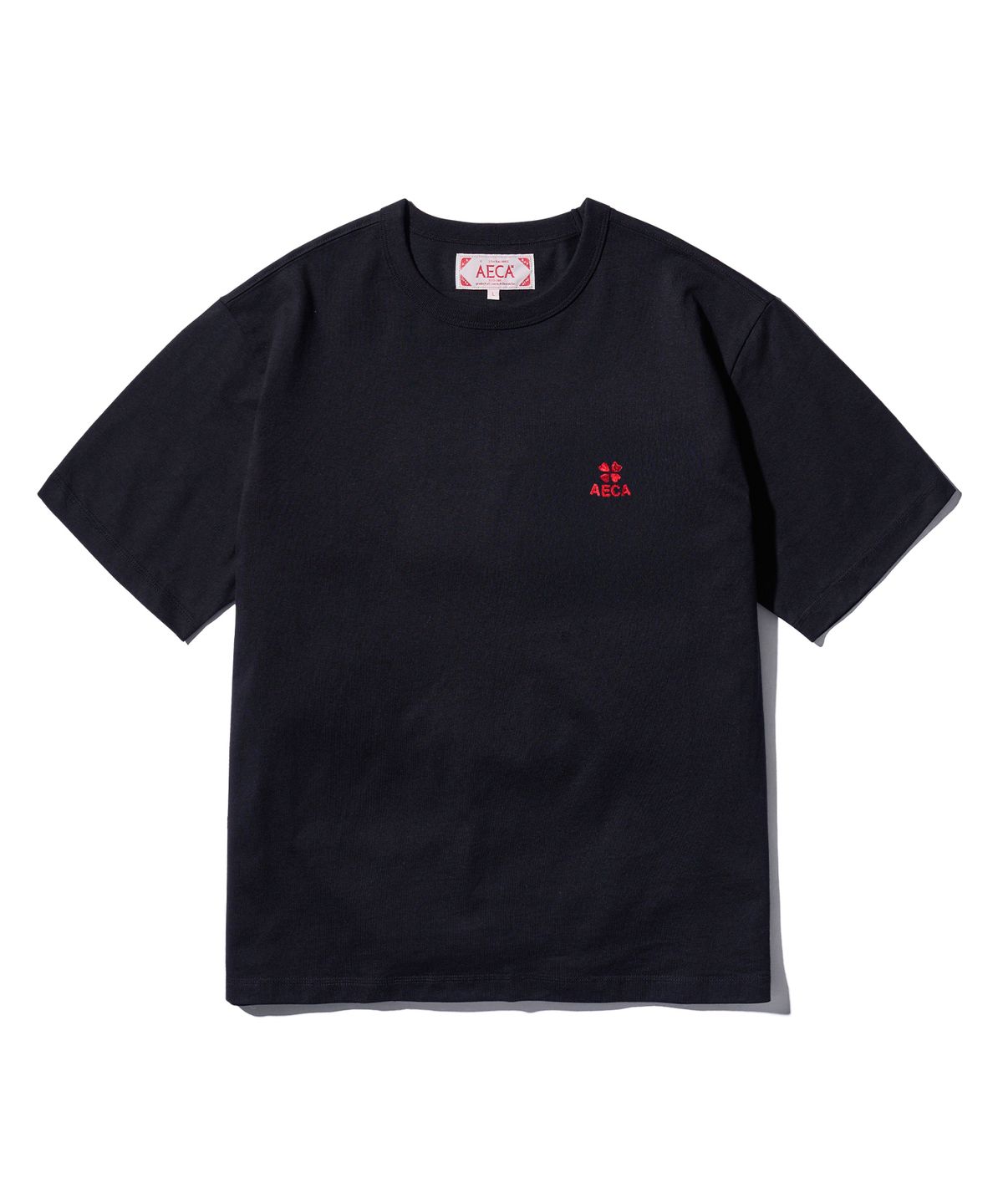 에이카화이트(AECA) EVERYDAY AECA CLOVER HALF SLEEVE TEE-BLACK