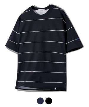 핀 스트라이프 오버핏 리버플 반팔 티셔츠 GT-3145