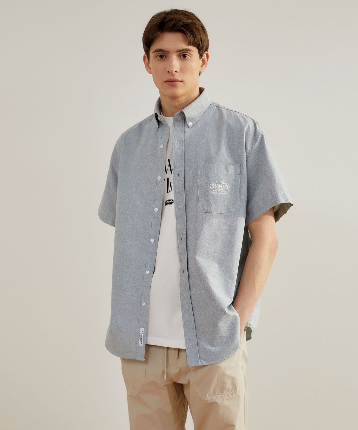 아웃도어 프로덕츠(OUTDOOR PRODUCTS) 옥스포드 S/S 셔츠 OXFORD S/S SHIRT