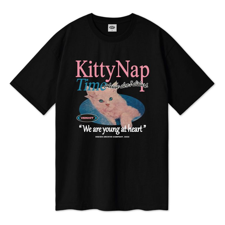 KITTY NAP 오버핏 반팔티