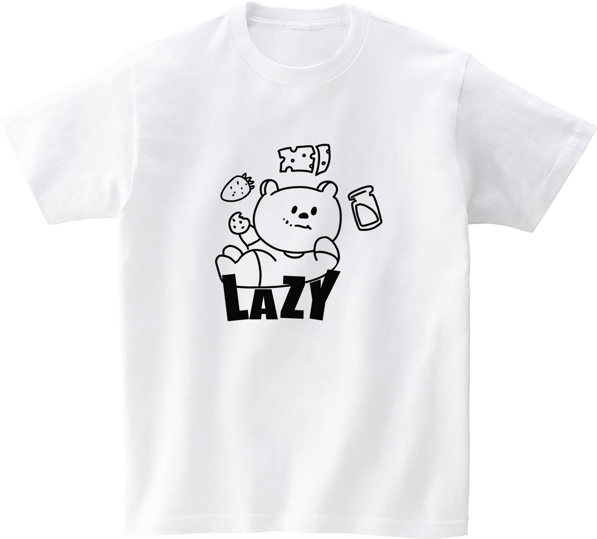 어썸어스(AWESOMEUS) (23SS)Lazy Bear 반팔 티셔츠 화이트