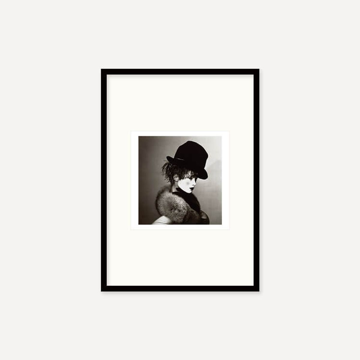 그릿시즌(GREET SEASON) 어빙 펜 Black Hat and White Face (Carolyn Murphy), 1997 (액자 포함)