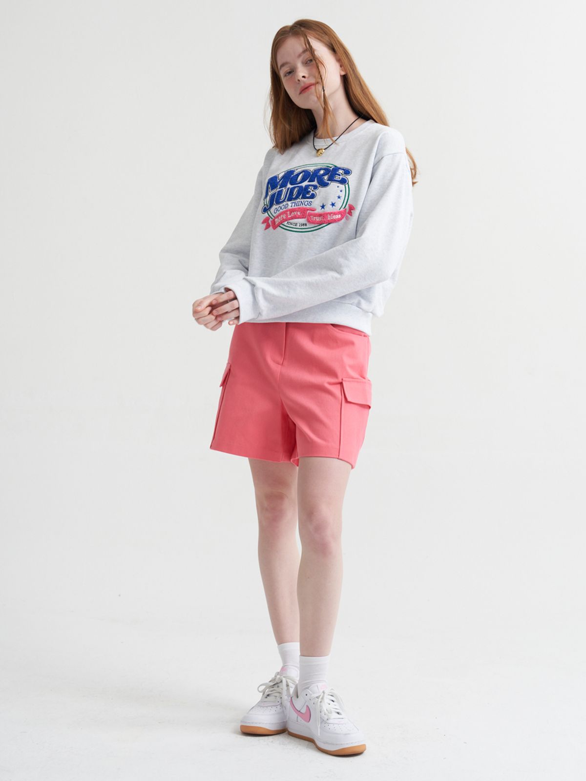 모어쥬드(MOREJUDE) Pocket pants 핑크