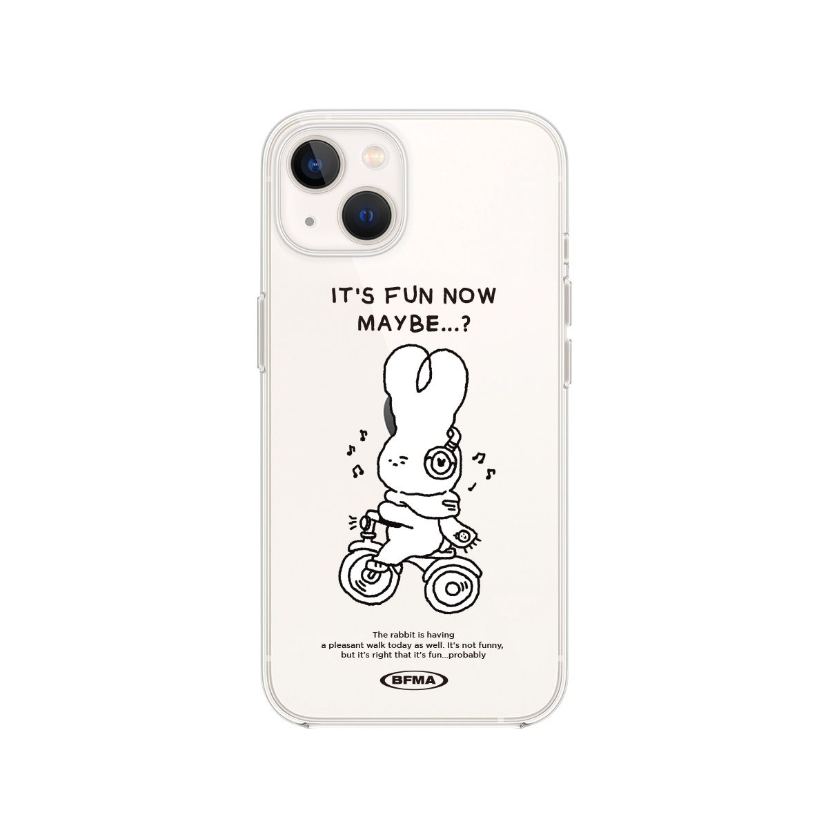 벌룬프렌즈(BALLOON FRIENDS) 젤하드 폰케이스 FUN NOW rabbit doodle