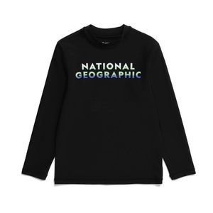 K232URG610 빅로고 래쉬가드 L/TEE CARBON BLACK