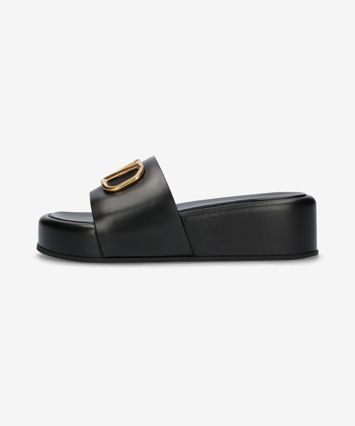 ■VALENTINO■ V Logo Platform Slide Black XW2S0EA8BEK0NO MUSINSA | VALENTINO V Logo Platform Slide - Black