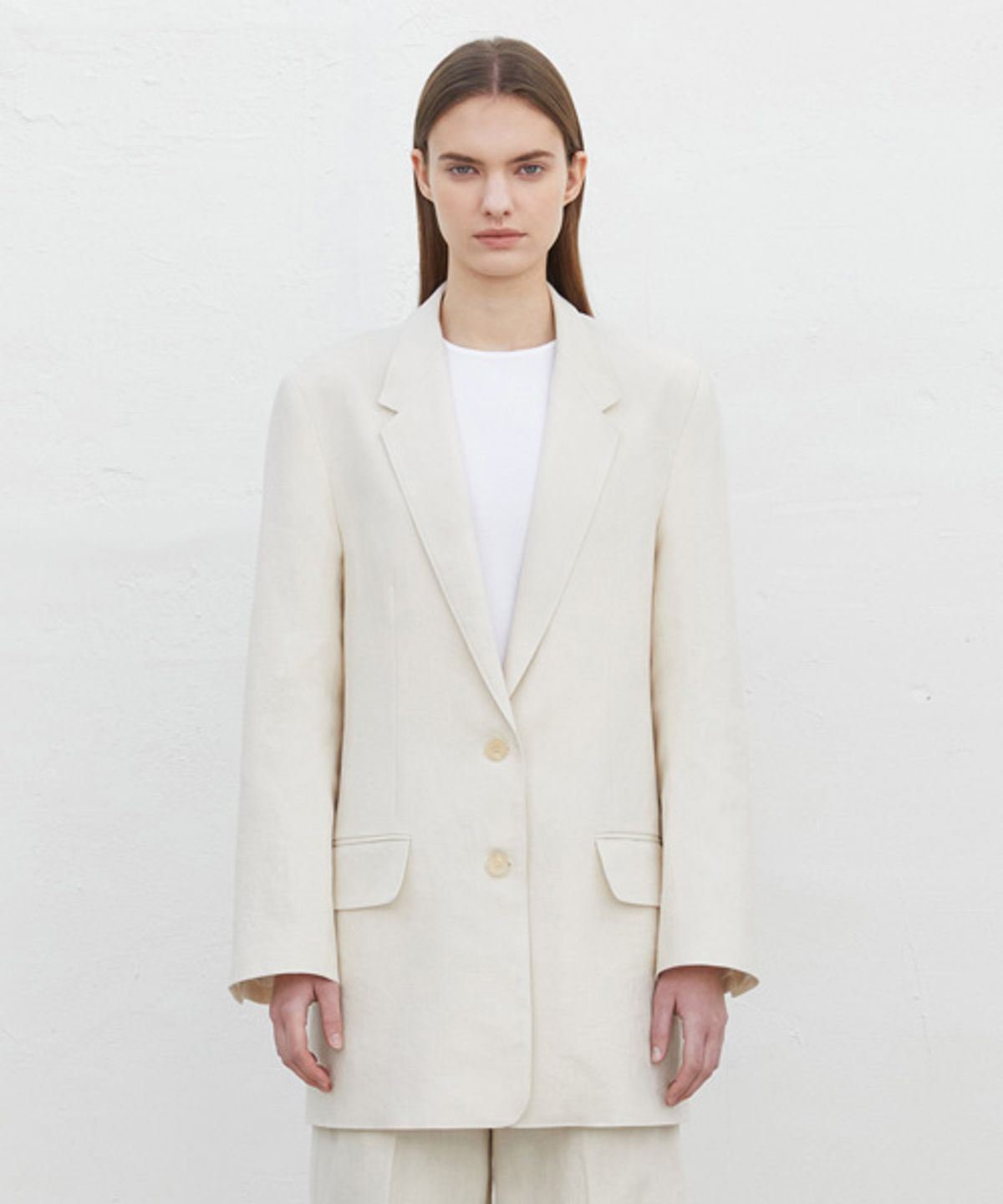 리디피(RIDIFI) LINEN FABRIC JACKET_LIGHT BEIGE
