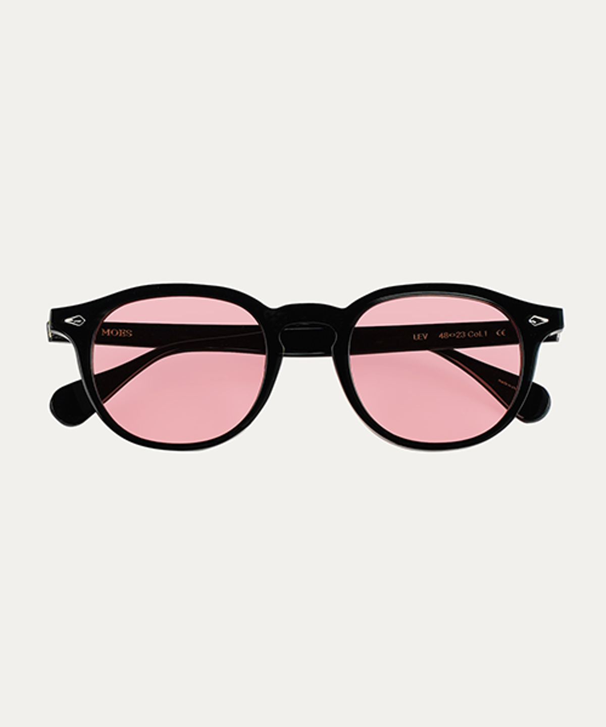 모던아이웨어스튜디오(MODERN EYEWEAR STUDIO) LEV - BLACK / PINK TINT