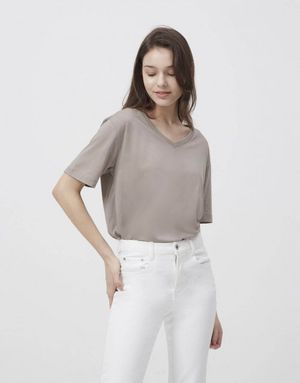 수피마얀 브이넥 반팔티 322516 [4color]