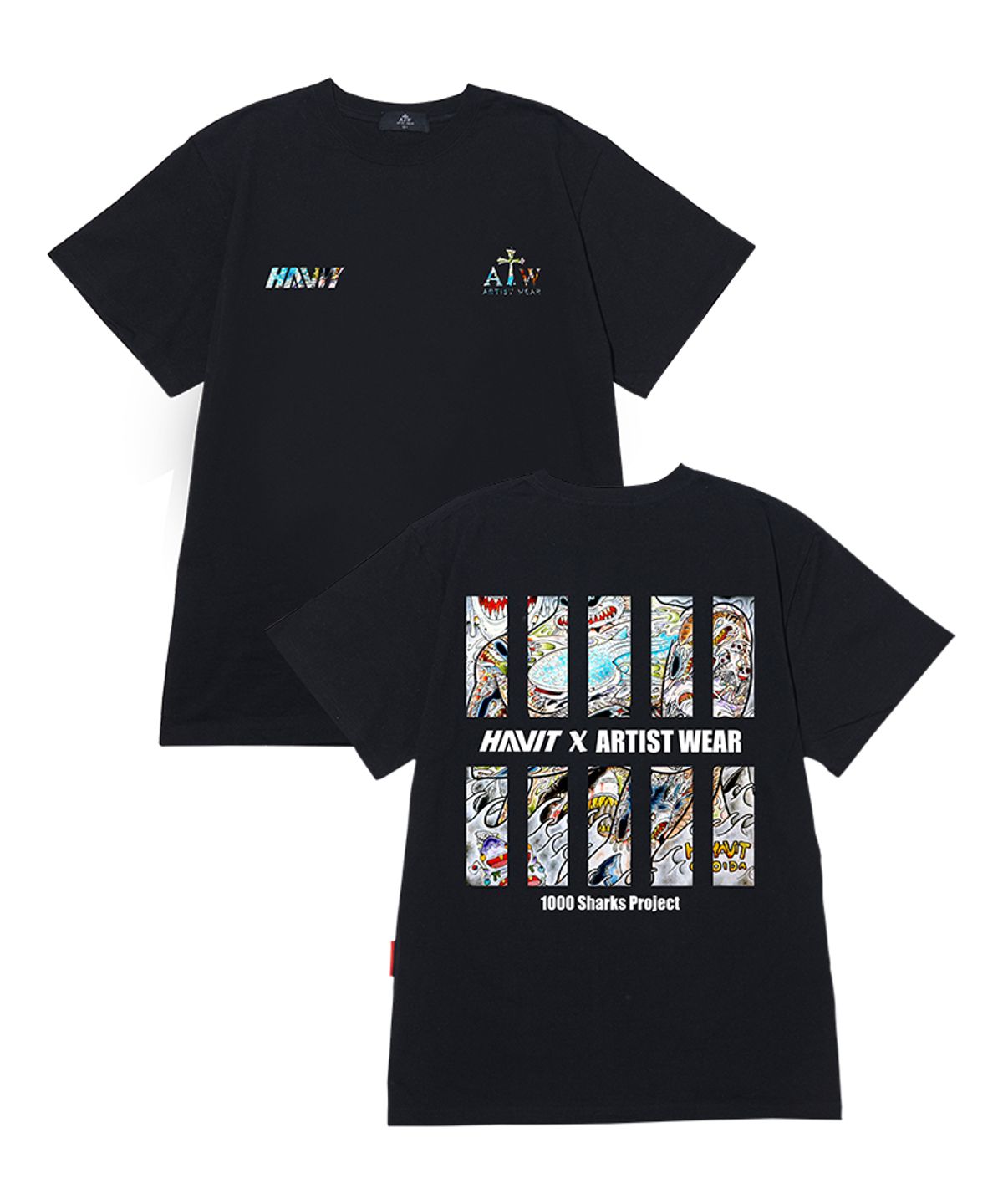 아티스트웨어(ARTISTWEAR) [ATW X 해빗] 샤크프로젝트 반팔티