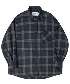 어스틴 체크 셔츠 네이비