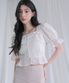 punching frill blouse IVORY