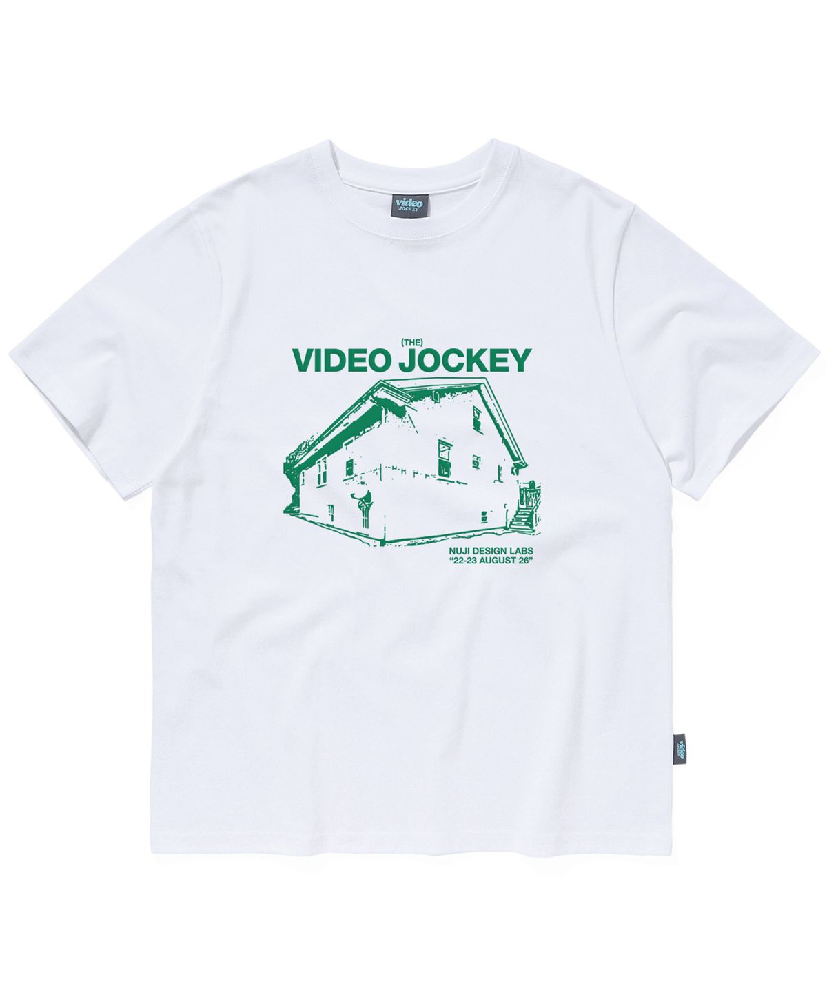 비디오자키(VIDEO JOCKEY) 월세 비싸서 창고살아요 티셔츠 [화이트]