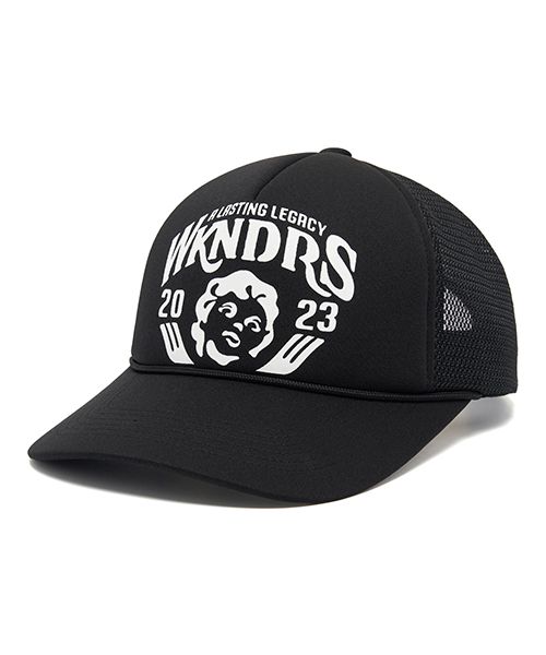 ★2023SS新作★WKNDRS★CHERUB TRUCKER CAP MUSINSA | WKNDRS CHERUB TRUCKER CAP (BLACK)