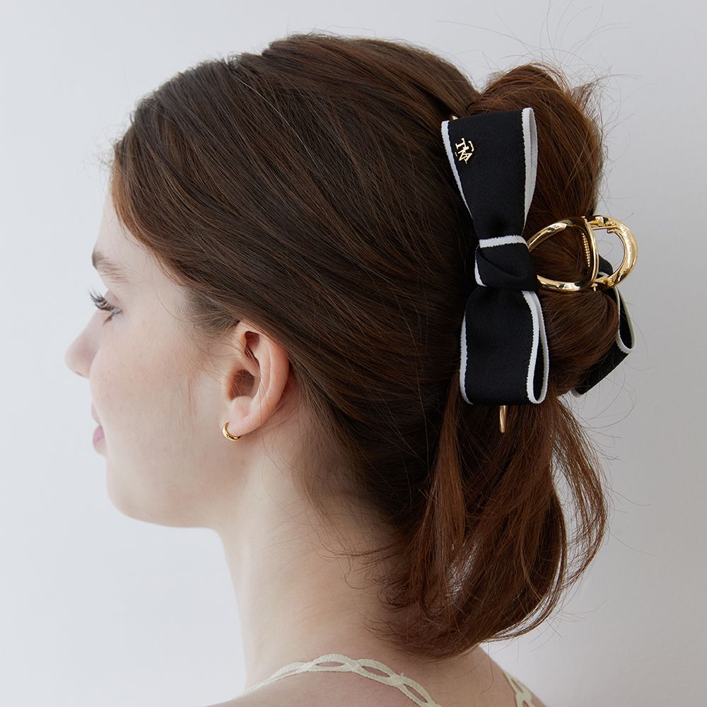 ☆TATIANA☆ Rosette Ribbon Hair Crow Clip HB2248 MUSINSA | TATIANA Queen Crystal Ribbon Hair Crow Clip HB2261