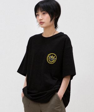 LOGO&SMILEY TEE_BLACK(IK2DMMT500A)