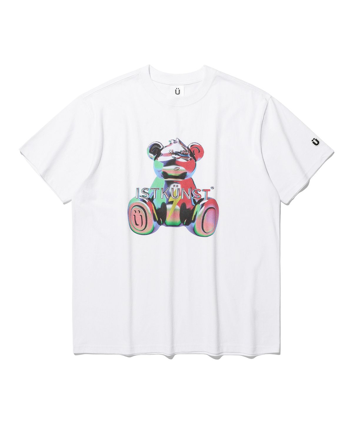이스트쿤스트(ISTKUNST) METALLIC THUNDER BEAR TEE_WHITE(IK2DMMT504A)