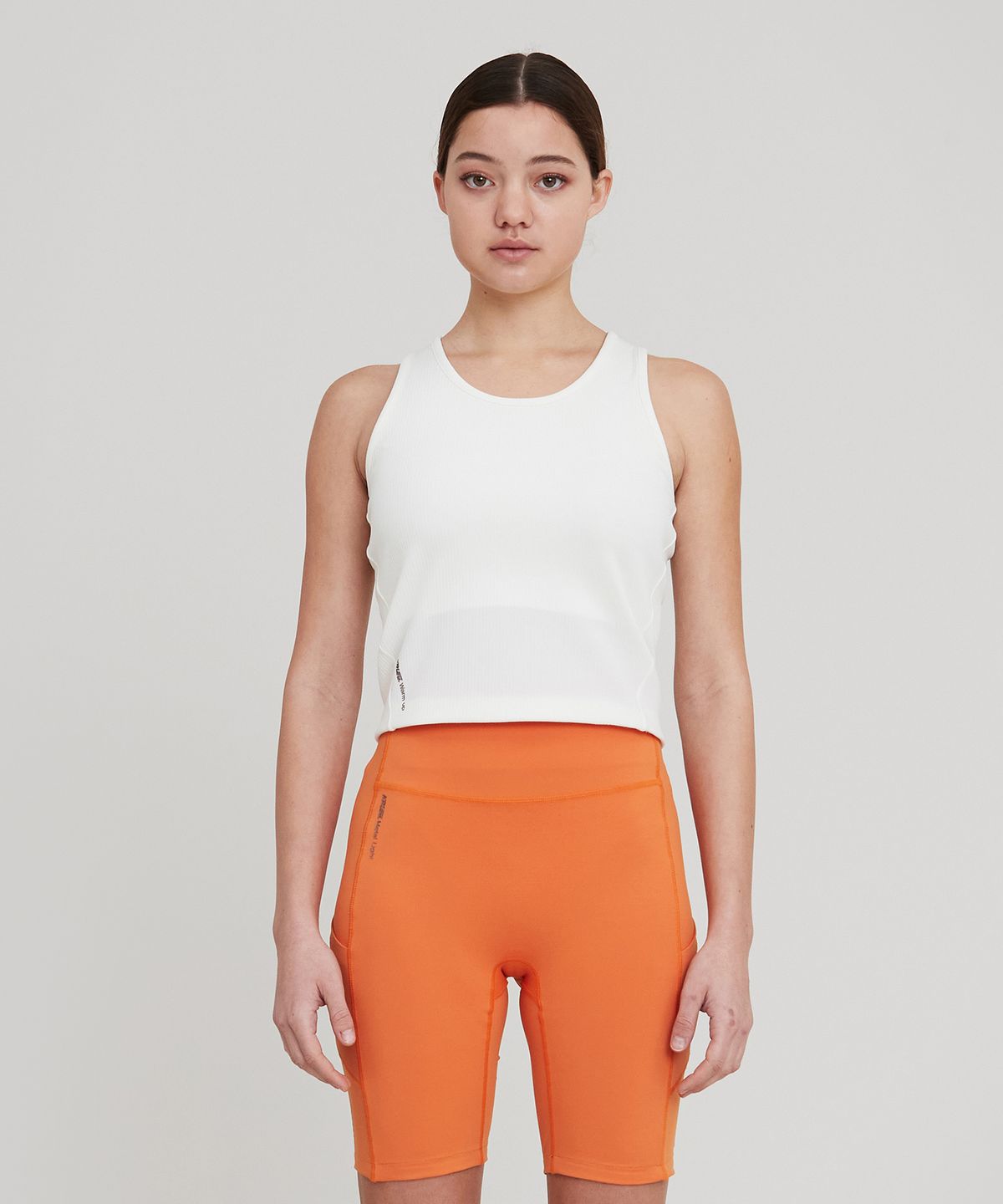 칼렉(KALEG) WOMENS WARM UP TANK TOP (ATHLETIC)_IVORY