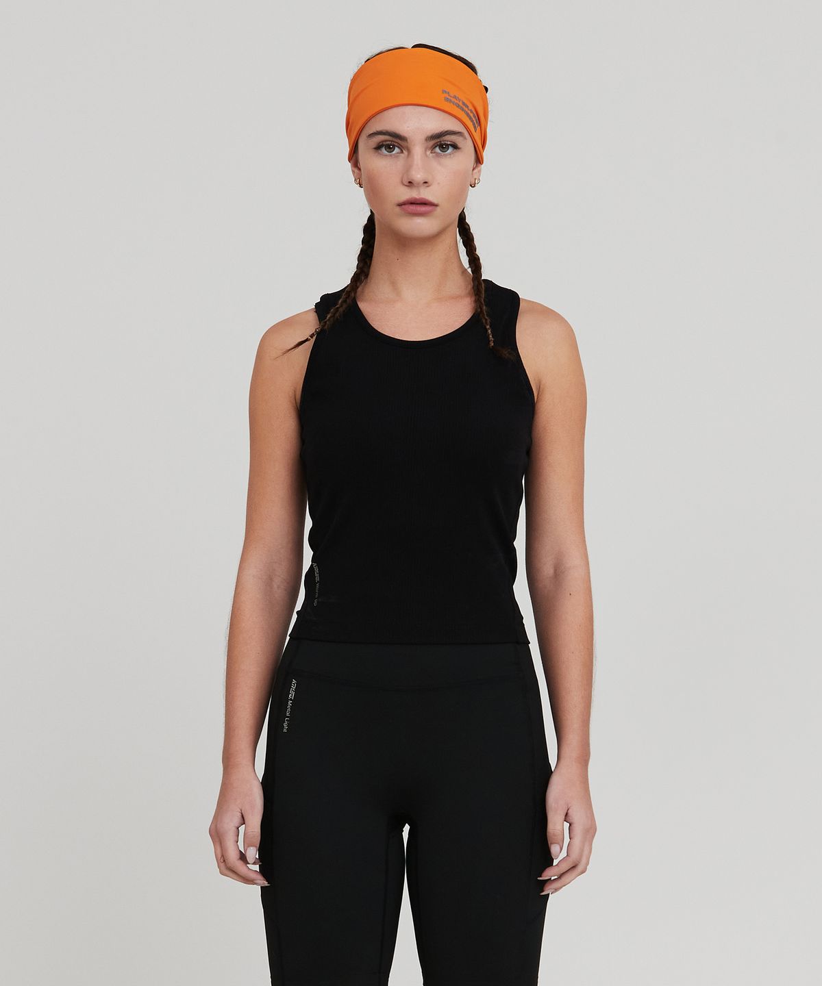 칼렉(KALEG) WOMENS WARM UP TANK TOP (ATHLETIC)_BLACK