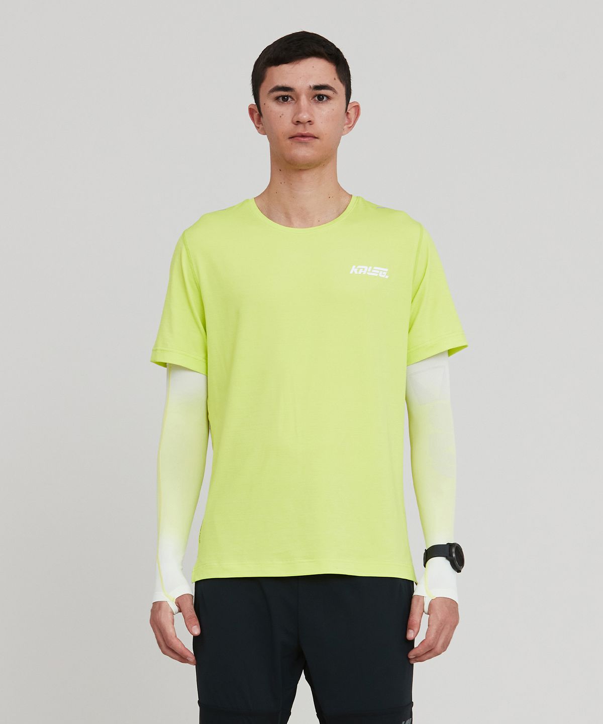 칼렉(KALEG) MENS PACER T SHIRTS (ATHLETIC)_LIGHT GREEN