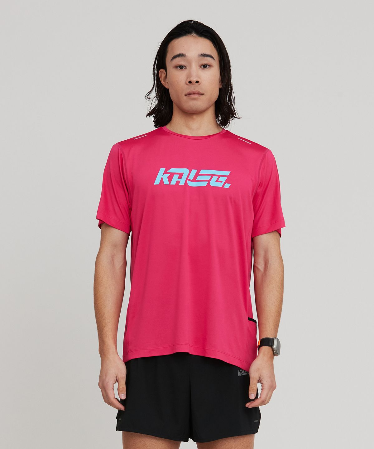 칼렉(KALEG) MENS ACTYON T SHIRTS_HOT PINK